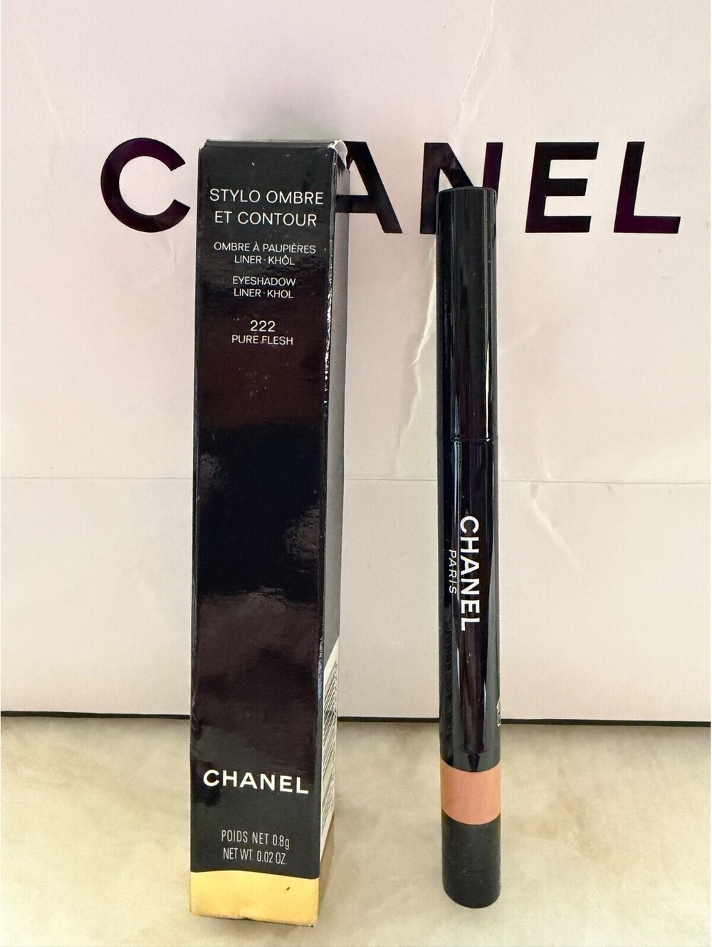 RARE CHANEL Stylo Ombre et Contour Eyeshadow Liner Khol - 222 PURE FLESH - BNIB